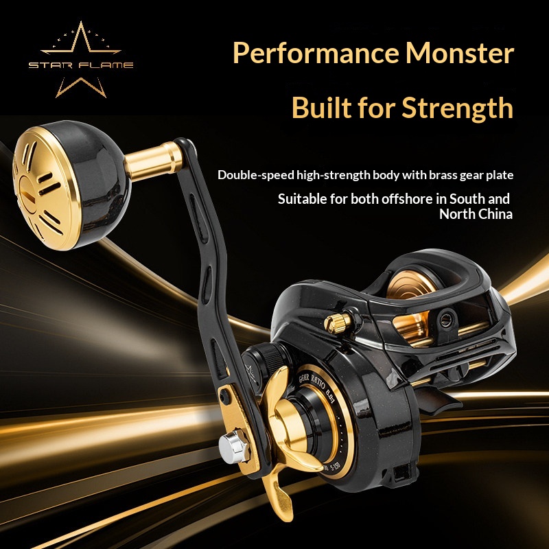 Trolling Reel - ECOODA Star Flame X 600 Baitcasting
