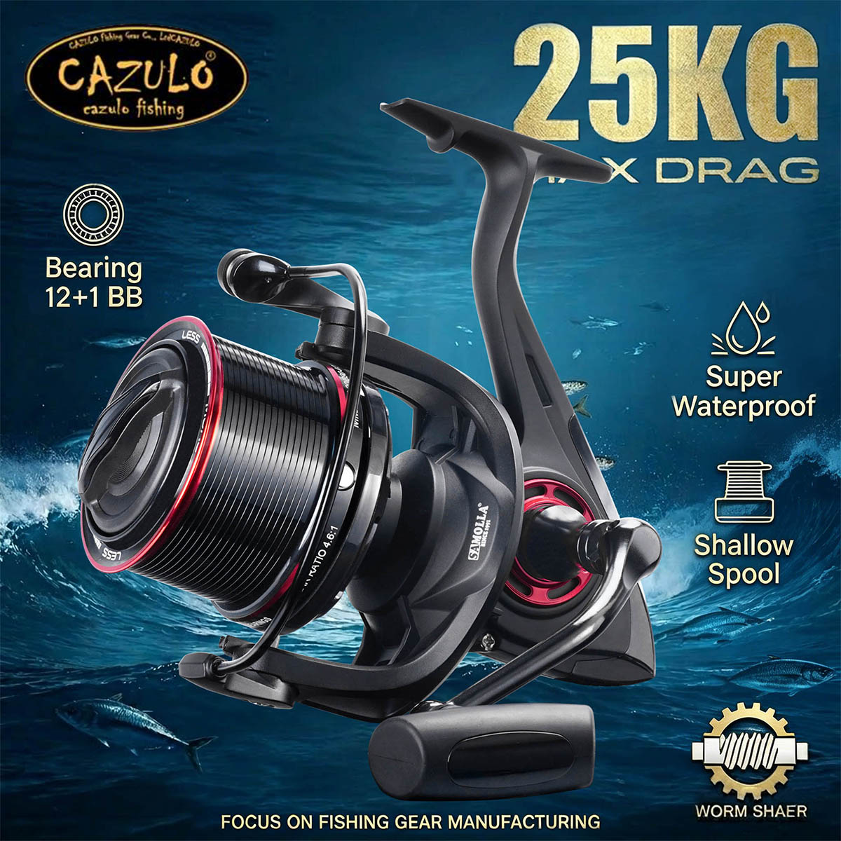 CAZULO Long Cast Spinning Reel - Daiwa Reel Bg recension och pris