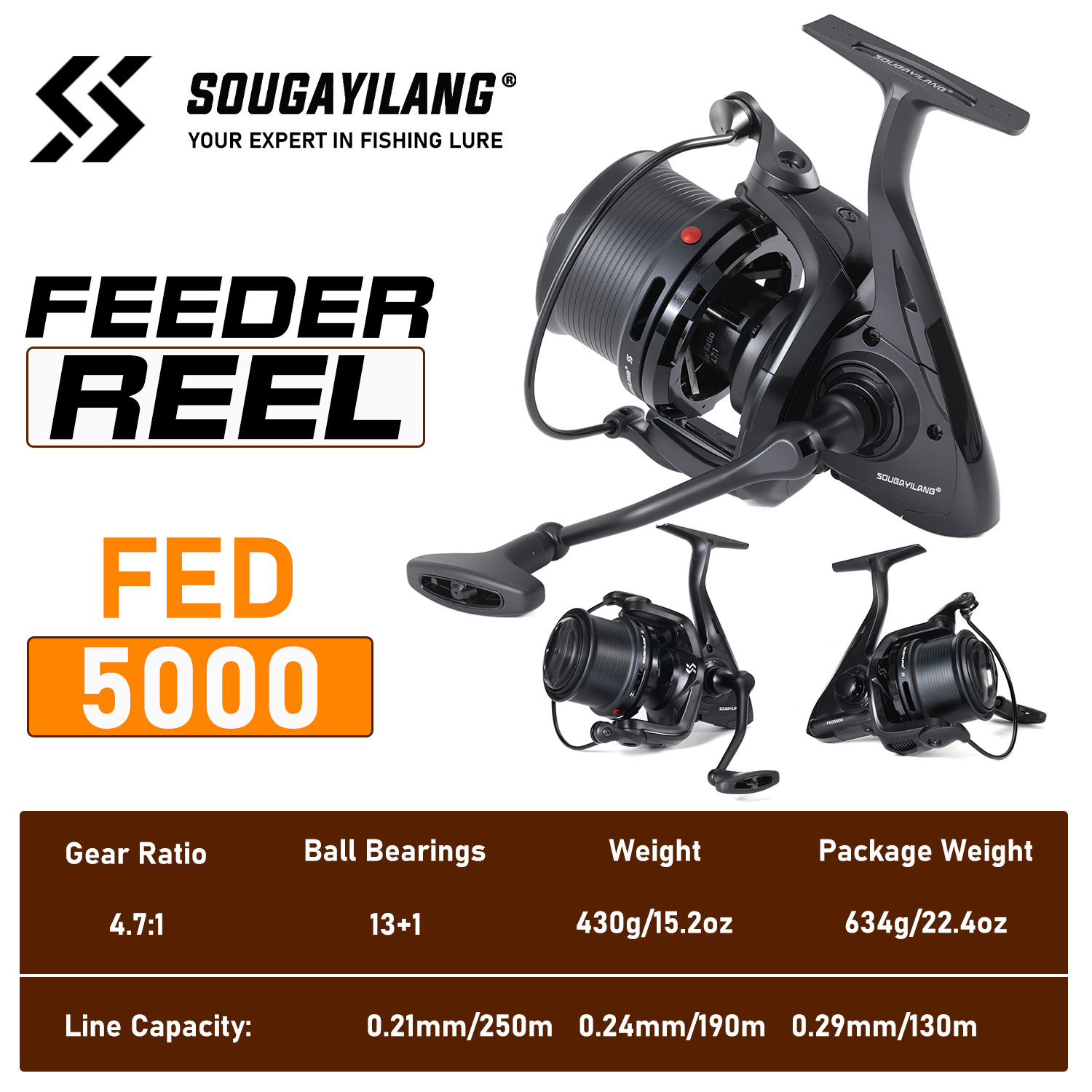 Sougayilang Professional Feede - Surf Reel recension och pris
