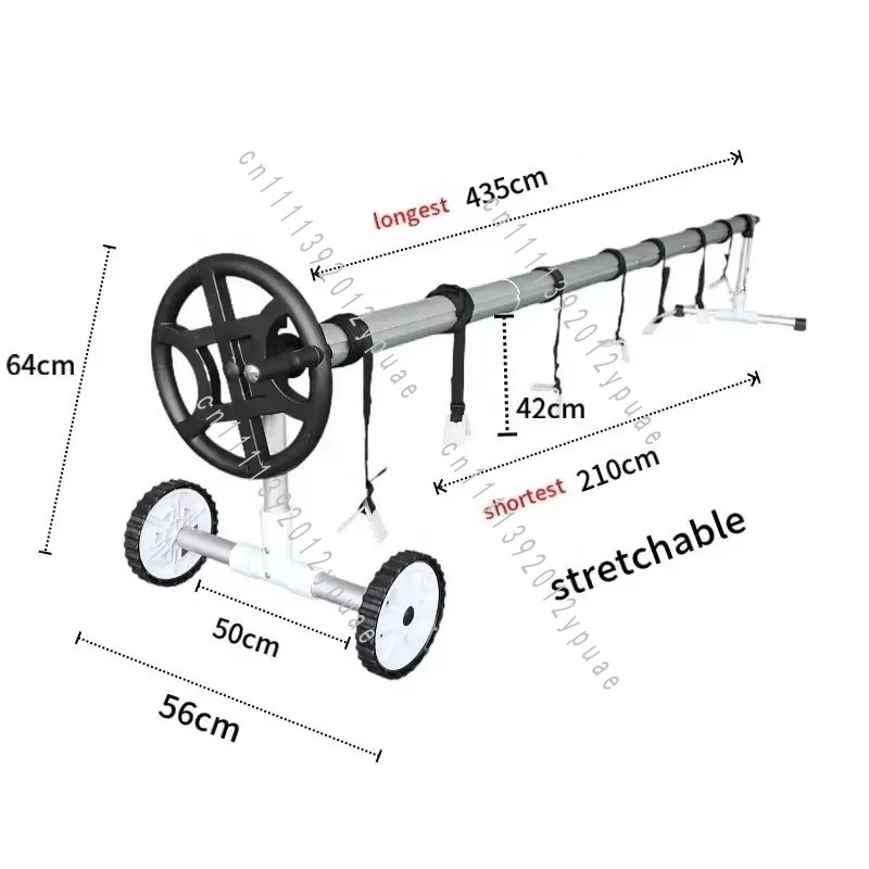 Black Movable Aluminum Pool Co - Reel Cover recension och pris